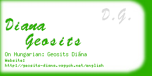 diana geosits business card